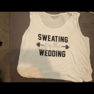 Mini crop plus size bridal tank top.